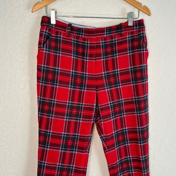 Vineyard Vines Red Plaid Women's Pants - Picture 2 of 5